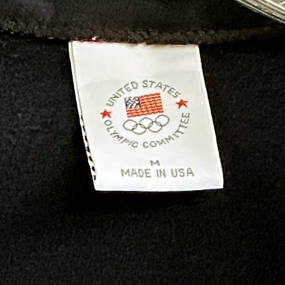 New United States Olympic Committee Navy Blue Full Zip Athletic Track Jacket - M - Picture 4 of 4